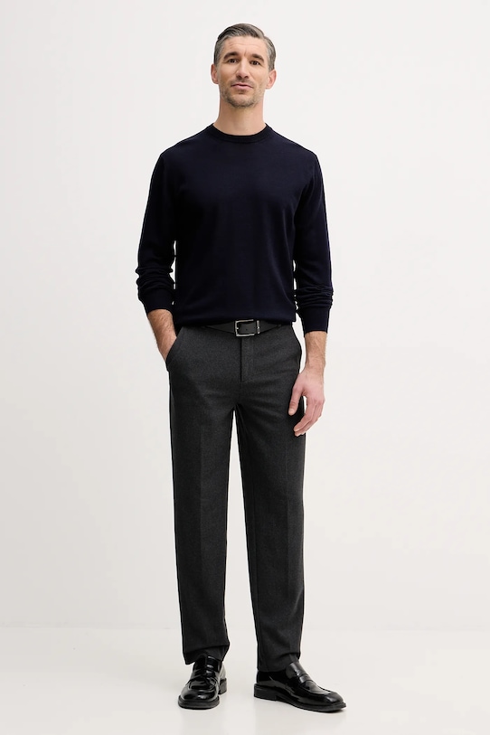 Eton sweter wełniany 100013670 granatowy AW25