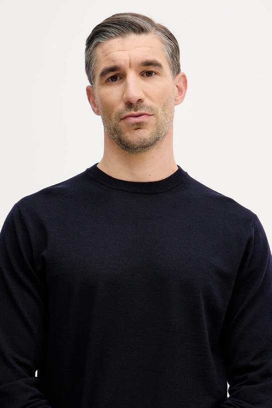 Eton sweter wełniany granatowy 100013670