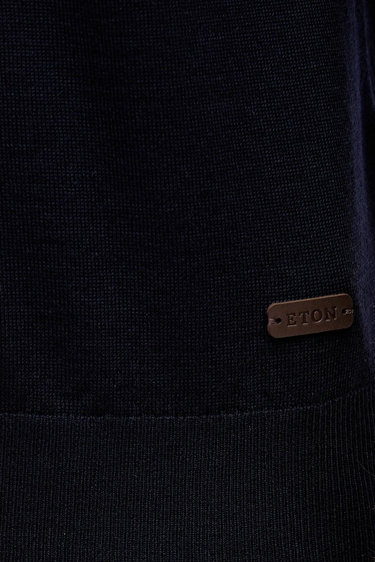 Eton sweter wełniany 100013670 granatowy