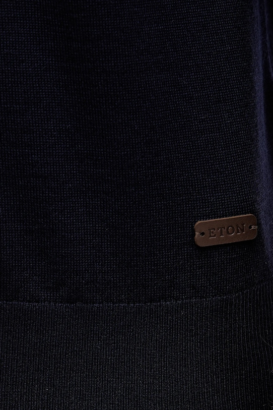 Eton sweter wełniany 100013670 granatowy