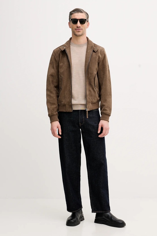 Eton sweter wełniany 100013670 beżowy AW25