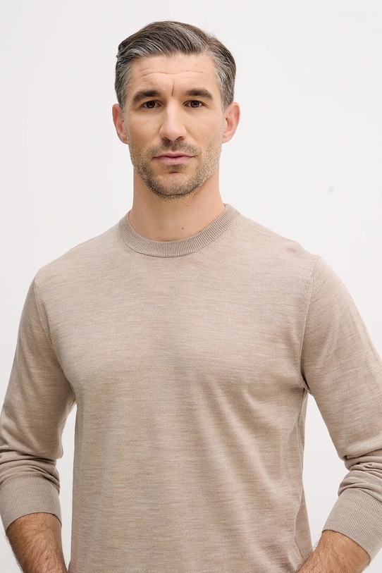 Eton sweter wełniany beżowy 100013670