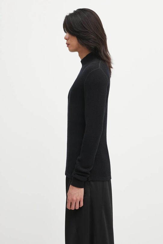 Visvim sweter wełniany SOLAR WAFFLE SKIVVY 125205010006 czarny AW25