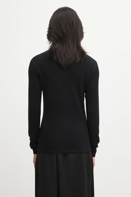 Odzież Visvim sweter wełniany SOLAR WAFFLE SKIVVY 125205010006 czarny