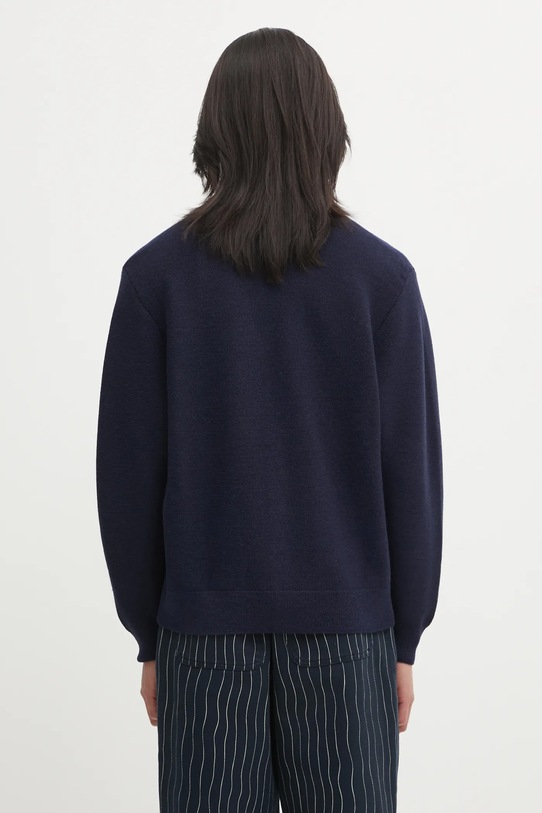 Odzież Visvim kardigan wełniany SELMER KNIT 125205012007 granatowy