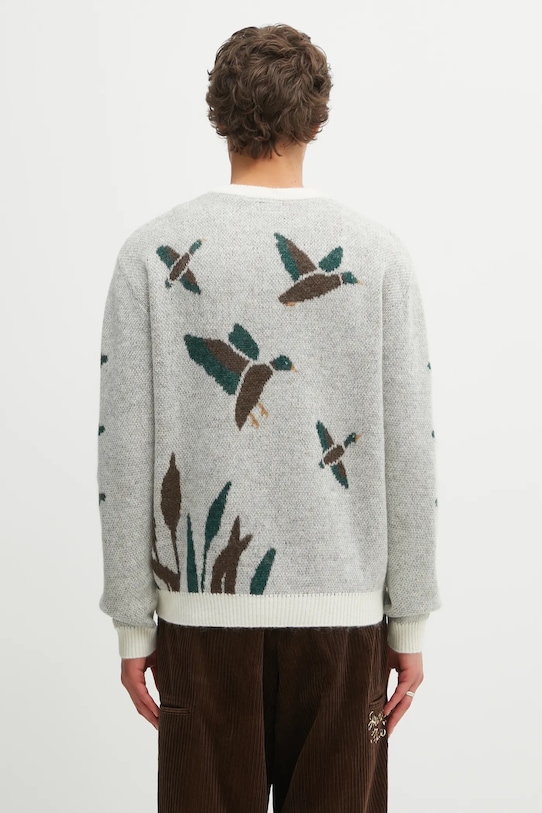 Одяг Светр із додаванням вовни Human Made GRAPHIC HM30CS014 білий