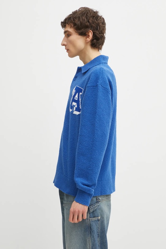 Axel Arigato sweter Team Polo Sweater A0950002 niebieski AW25