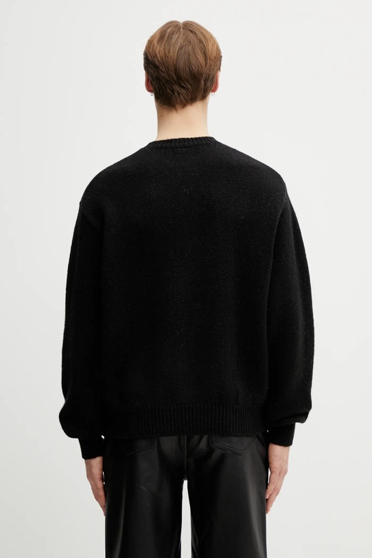 Odzież Human Made sweter z dodatkiem wełny KNITTED SWEATER HM30CS035 czarny