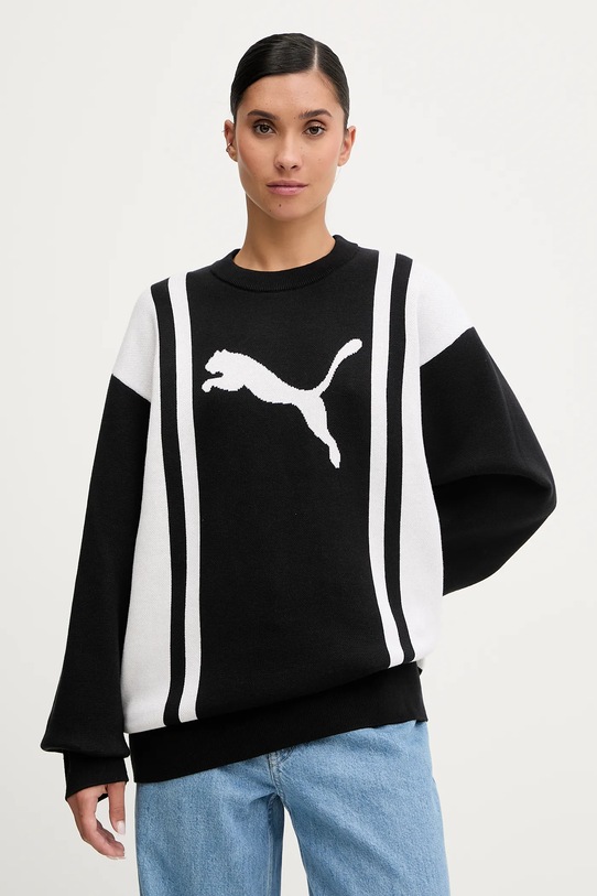 Puma sweter 632294 czarny AW25