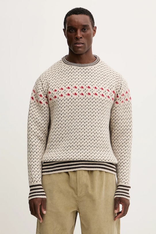 Vuneni pulover Mammut Mammut x Cabourn Direttissima vuna bež 1014.07060