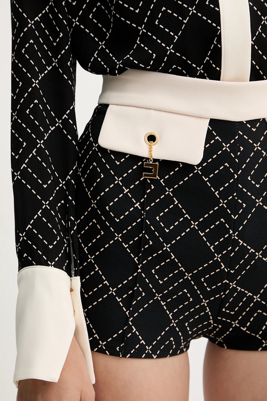 Elisabetta Franchi szorty czarny SHS0156E2