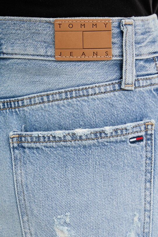 Rifľové krátke nohavice Tommy Jeans modrá DW0DW21055