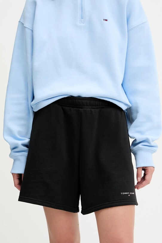 Σορτς Tommy Jeans ψηλή μαύρο DW0DW21152