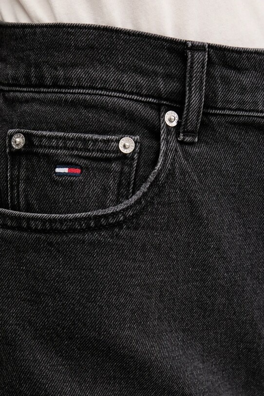 Tommy Jeans pantaloni scurți jeans negru DW0DW21381