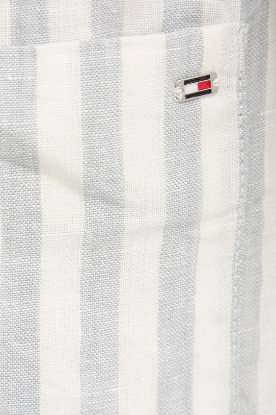 Σορτς από λινό Tommy Hilfiger λευκό WW0WW45773