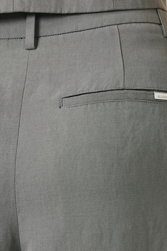 Šortky s příměsí lnu AllSaints AVERIE šedá W046QC