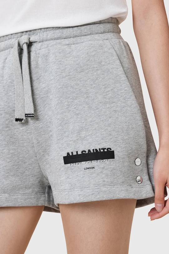 Îmbrăcăminte AllSaints pantaloni scurți din bumbac SORRI W053TC gri