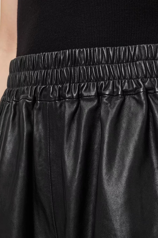 Odzież AllSaints szorty skórzane ARLA W059TC czarny