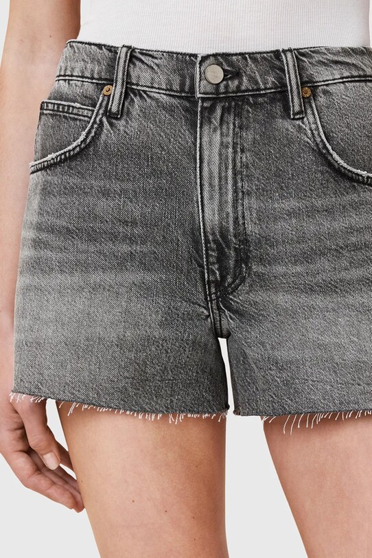 Odzież AllSaints szorty jeansowe TATE W076EC szary