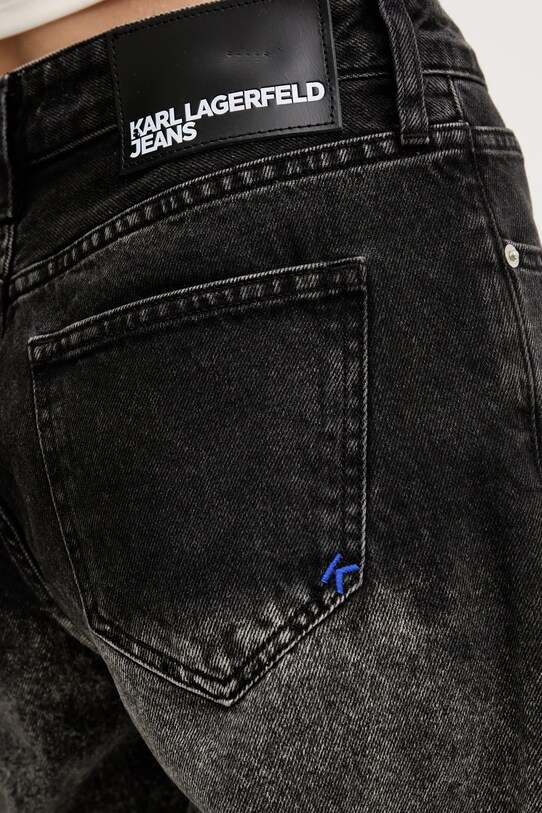 Karl Lagerfeld Jeans pantaloni scurți jeans gri A3W10131