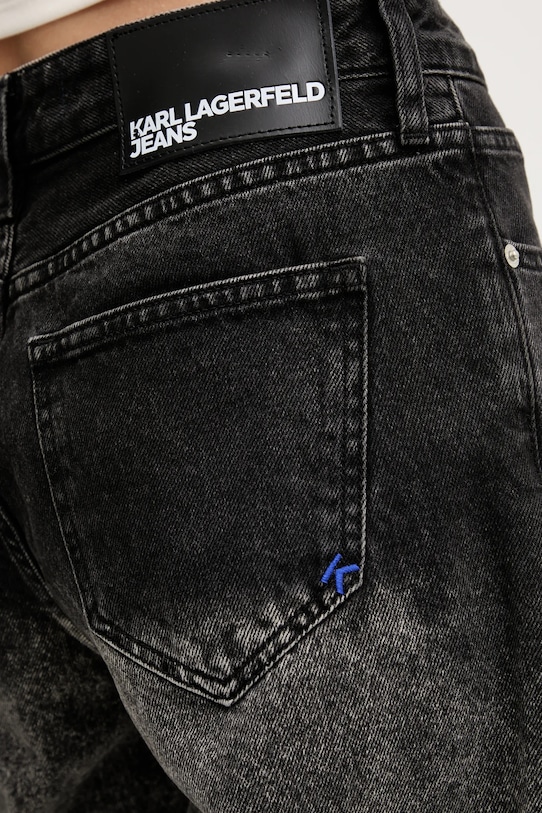 Karl Lagerfeld Jeans pantaloni scurți jeans gri A3W10131