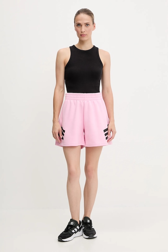adidas pantaloni scurți Future Icons 3-Stripes JC5444 roz AW25