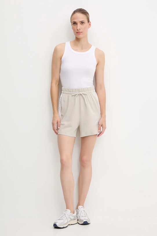 adidas pantaloni scurți Essentials 3-Stripes JE1195 bej AW25