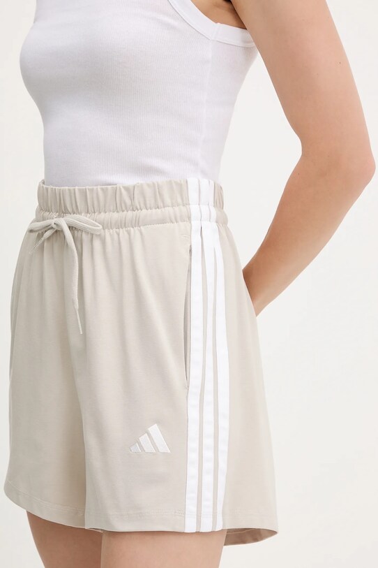 adidas pantaloni scurți Essentials 3-Stripes bej JE1195
