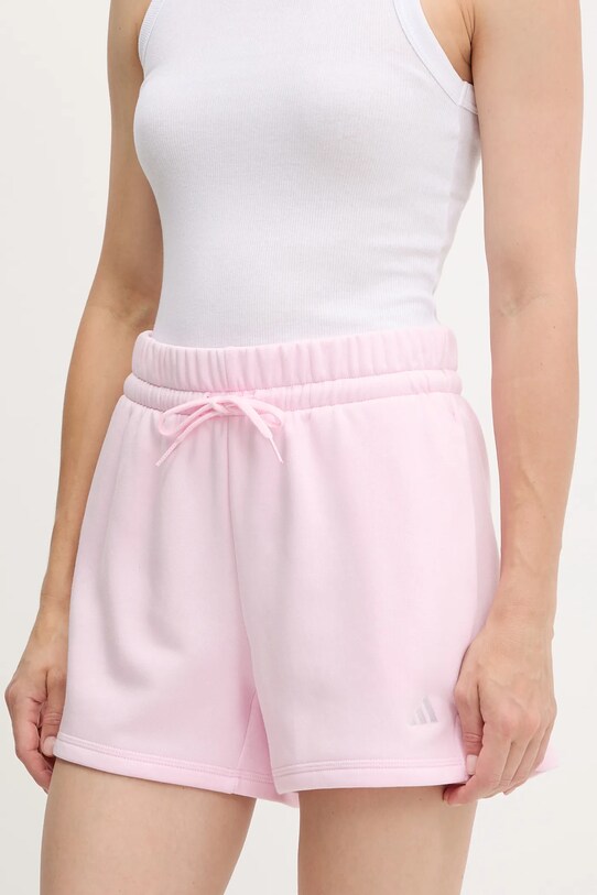 adidas szorty Feel Cozy dzianina różowy JI6070
