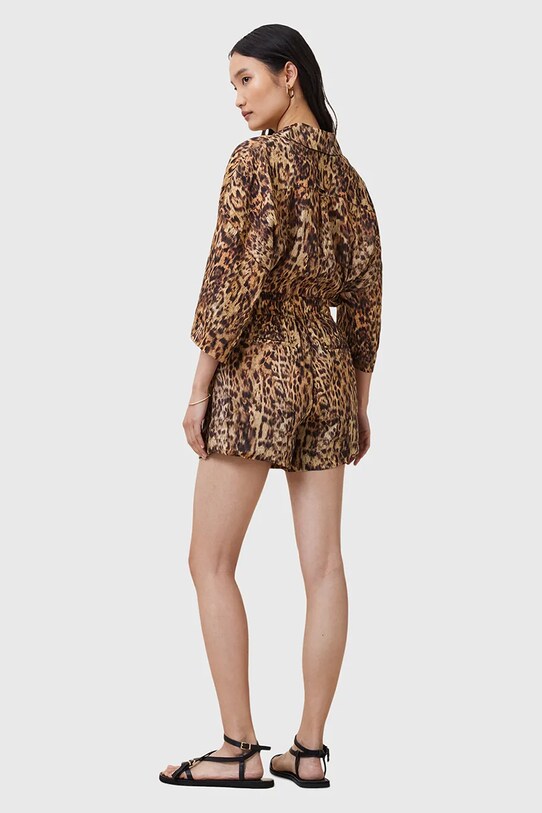 AllSaints szorty z domieszką jedwabiu CHARLI W037TC