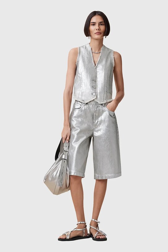AllSaints szorty bawełniane LOUIE W068EC