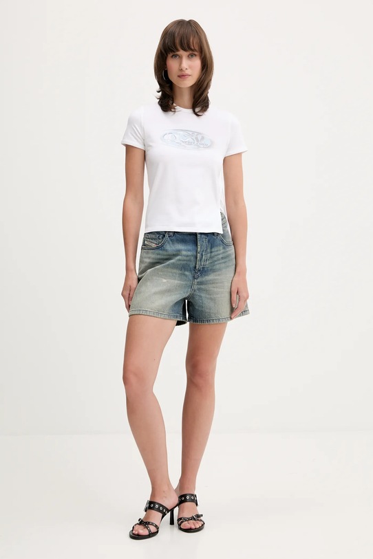 Diesel szorty jeansowe DE-JIRO SHORTS A19060.0DBEC niebieski AW25