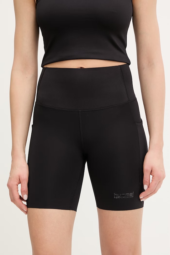 Hummel szorty sportowe z elastanem czarny 230083