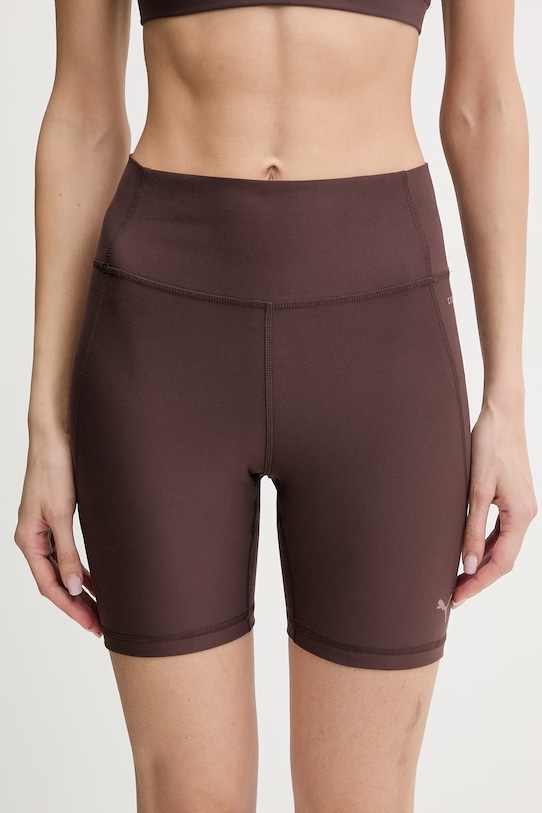 Къс панталон за трениране Puma еластичен кафяв 527454