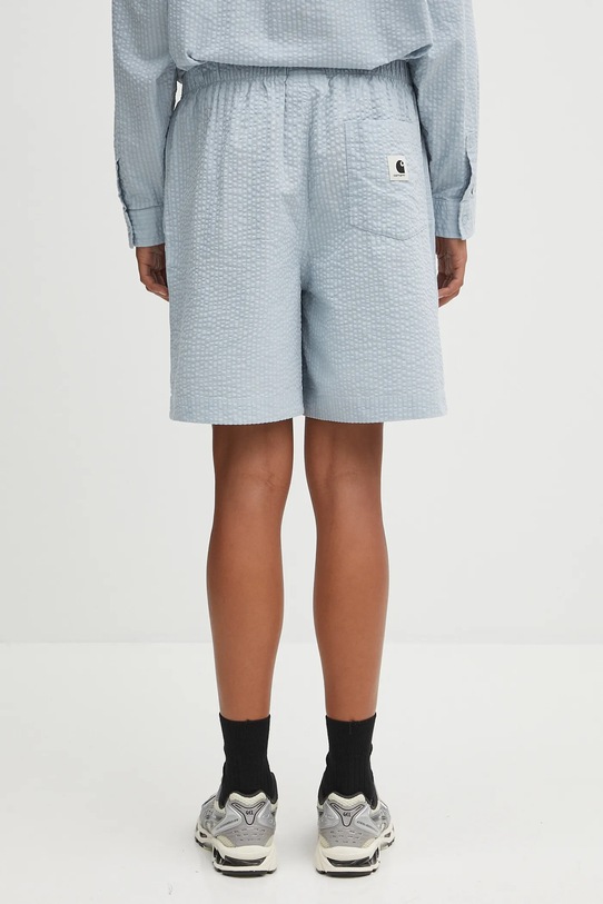 Odzież Carhartt WIP szorty bawełniane W' Toland I035133.31SXX niebieski