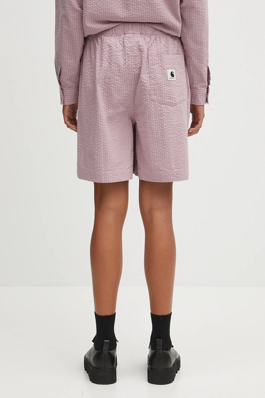 Odzież Carhartt WIP szorty bawełniane W' Toland I035133.31TXX różowy