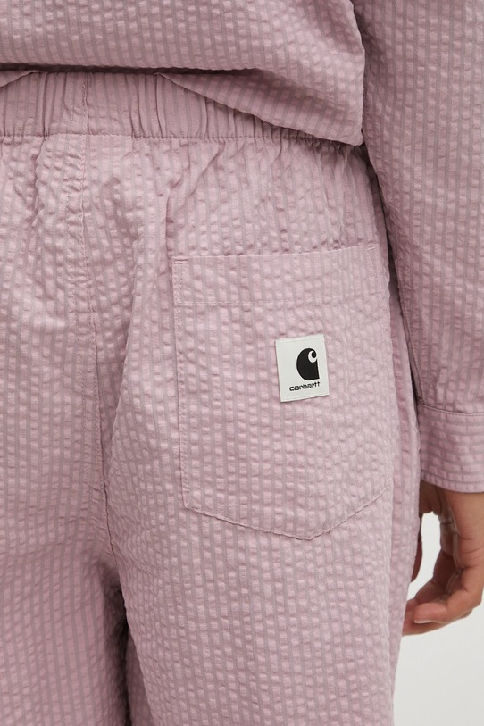 Carhartt WIP szorty bawełniane W' Toland różowy I035133.31TXX