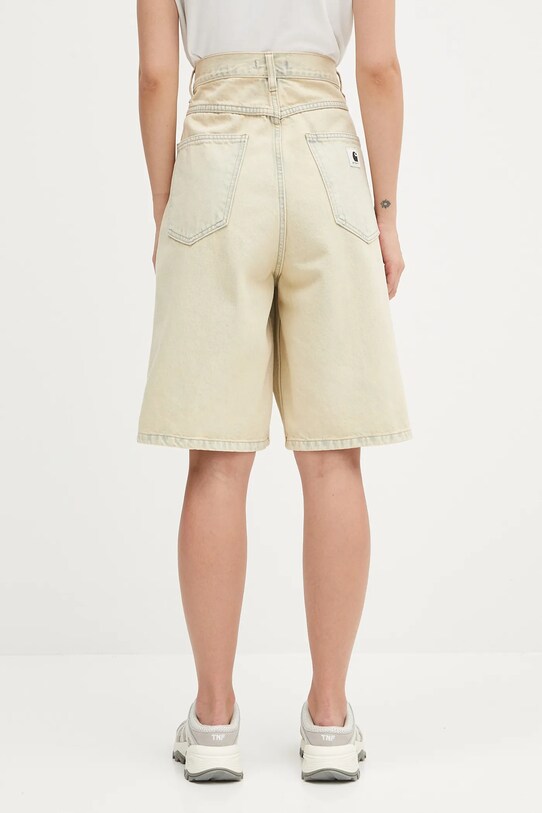 Odzież Carhartt WIP szorty jeansowe W' Brandon I031919.01SN beżowy