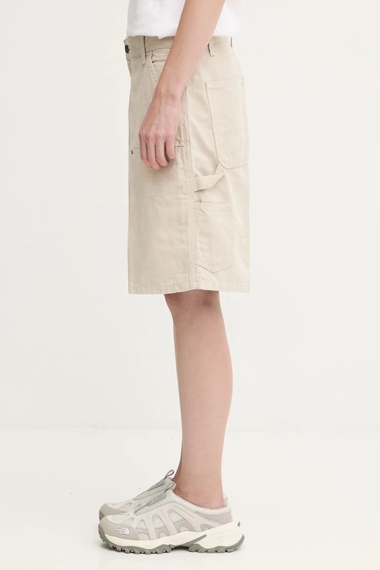 Carhartt WIP szorty z domieszką lnu W' Branford Double Knee I035574.502 beżowy AW25