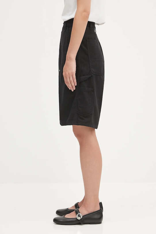 Carhartt WIP linen blend shorts W' Branford Double Knee I035574.89GD black AW25