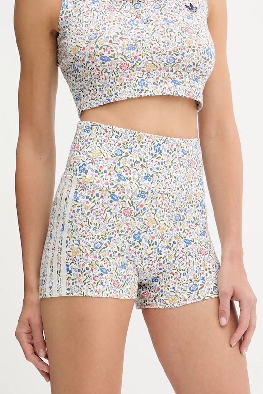 adidas Originals pantaloni scurți Liberty tricotaj alb JW5195