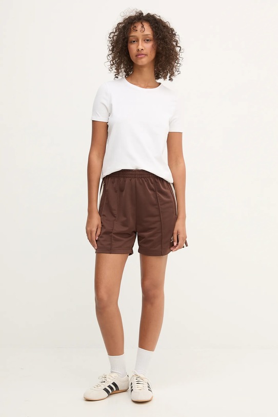 adidas Originals pantaloni scurți Firebird KD2545 maro AW25