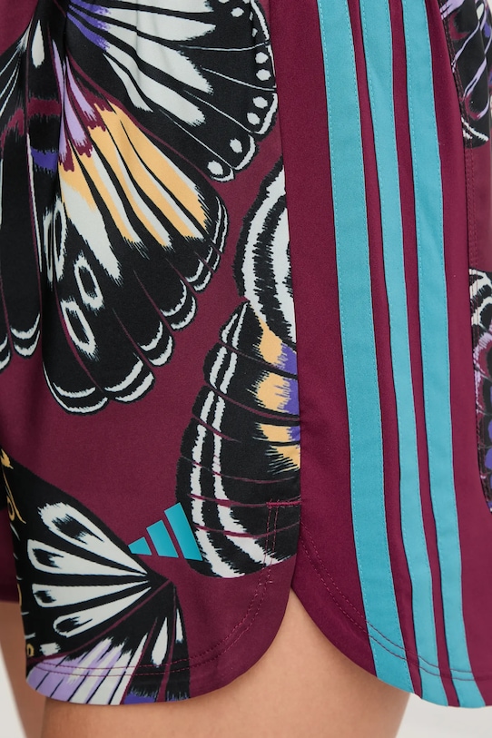 adidas Performance szorty treningowe x Farm Rio bordowy JL7005