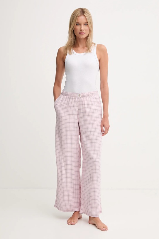 Hollister Co. spodnie piżamowe KI346.5063.604 różowy AW25