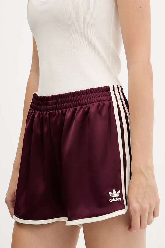 Σορτς adidas Originals 3-Stripes μπορντό KA7738