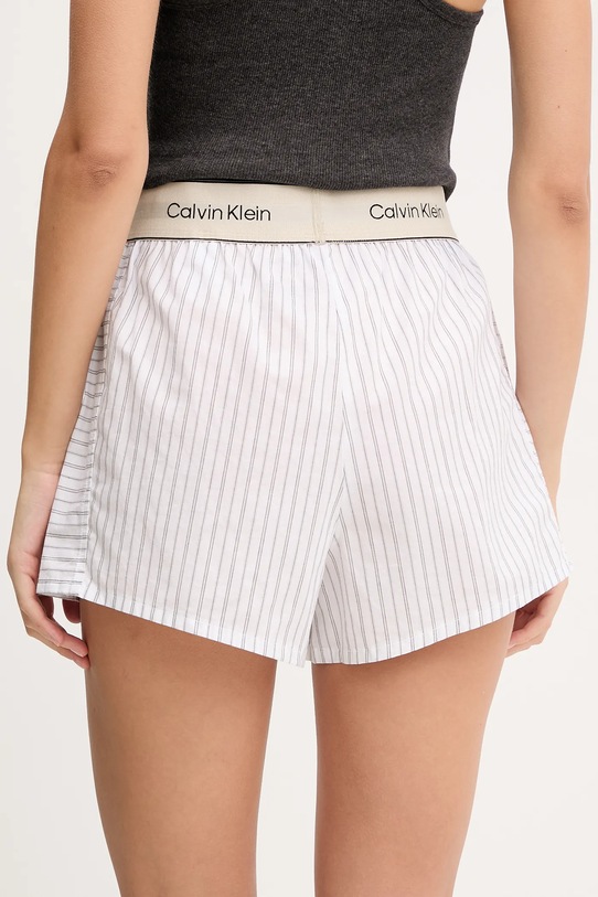 Odzież Calvin Klein Underwear szorty piżamowe bawełniane LV00QS7519 biały