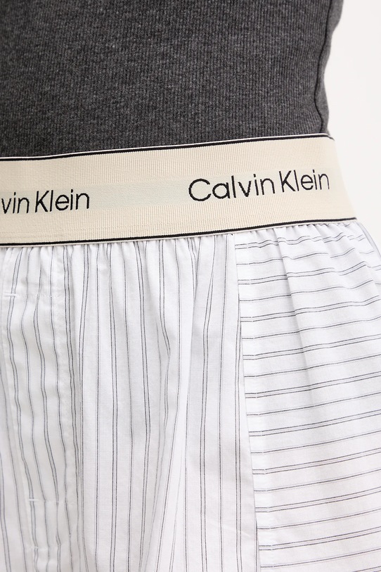 Calvin Klein Underwear szorty piżamowe bawełniane biały LV00QS7519