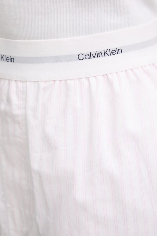 Calvin Klein Underwear szorty piżamowe bawełniane różowy LV00QS7573