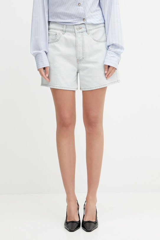 Джинсові бавовняні шорти Anine Bing dalton гладкий блакитний A.05.0355