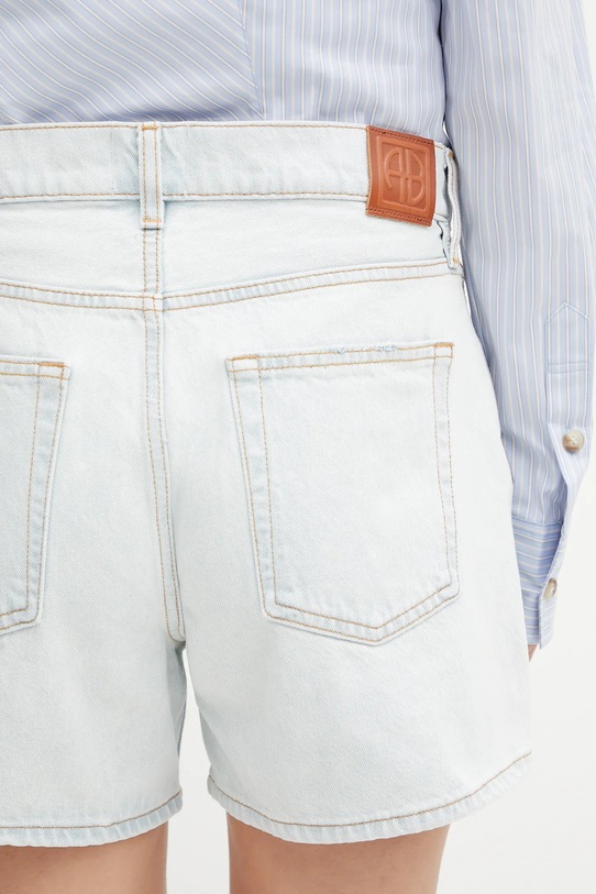 Anine Bing pantaloni scurți din bumbac dalton albastru A.05.0355